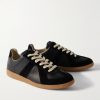 Replica Leather and Suede Sneakers - FR Replica Leather and Suede Sneakers - FR