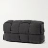 Tech Cassette Padded Intrecciato Shell Messenger Bag - BK