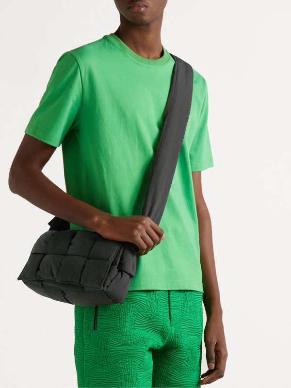 Tech Cassette Padded Intrecciato Shell Messenger Bag - OU
