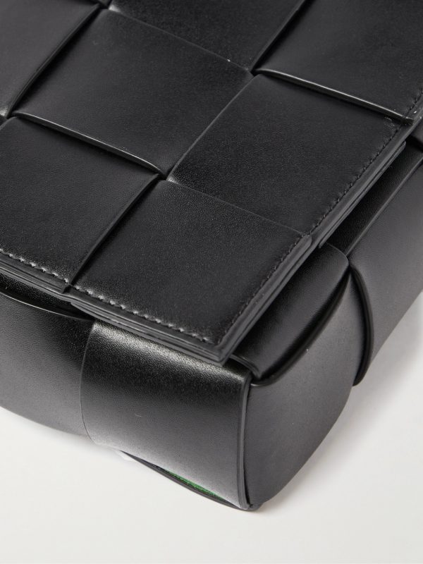 Intrecciato Leather Messenger Bag - CU Intrecciato Leather Messenger Bag - CU