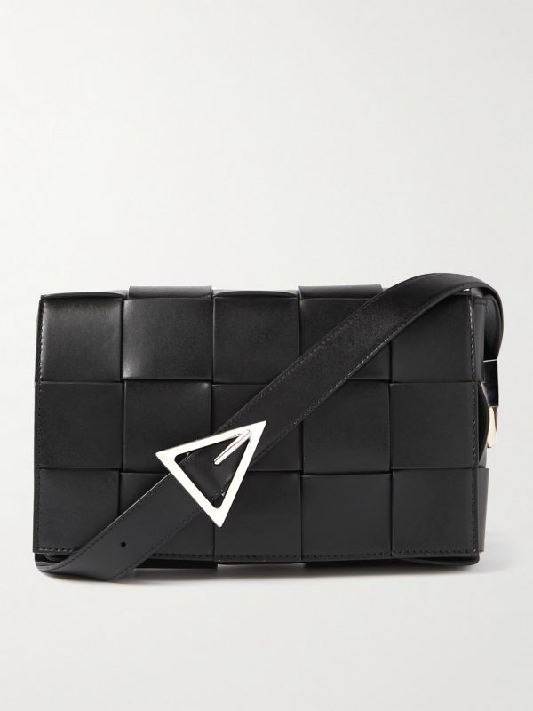 Intrecciato Leather Messenger Bag Intrecciato Leather Messenger Bag