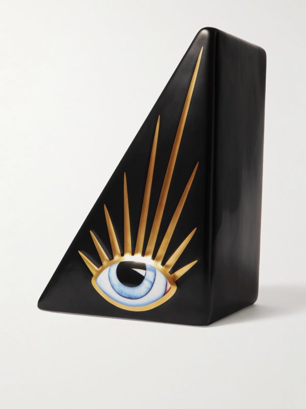 + Lito Porcelain Bookend - BK + Lito Porcelain Bookend - BK