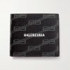 Logo-Print Cross-Grain Leather Billfold Wallet