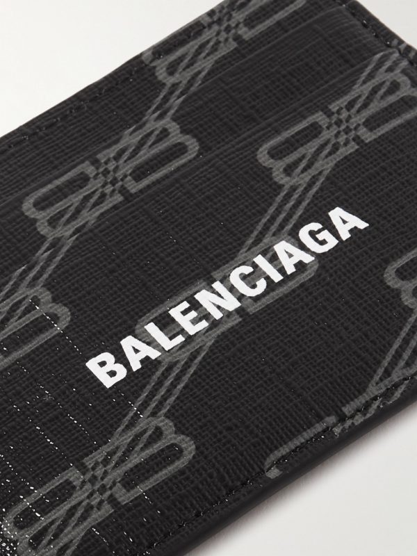 Logo-Print Coated-Canvas Cardholder - CU Logo-Print Coated-Canvas Cardholder - CU