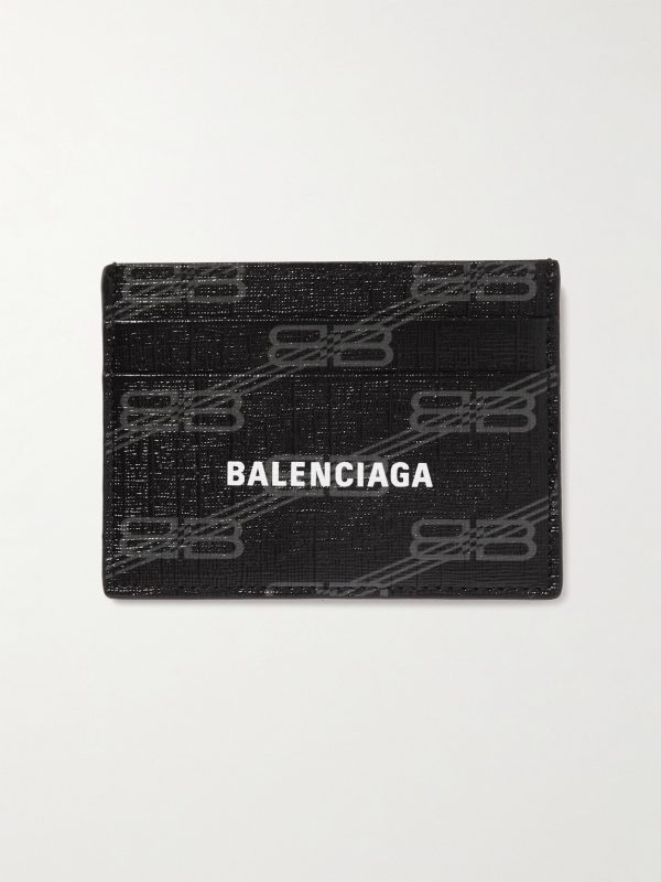 Logo-Print Coated-Canvas Cardholder Logo-Print Coated-Canvas Cardholder