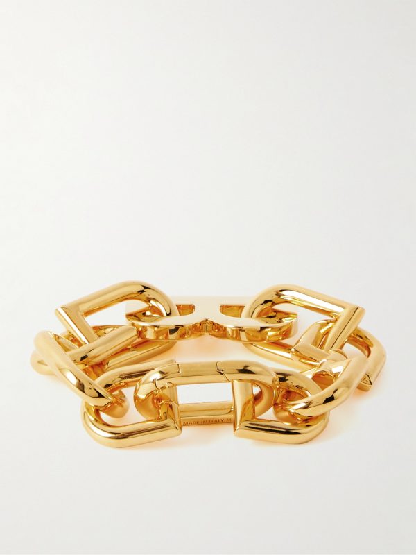 Gold-Tone Chain Bracelet - BK