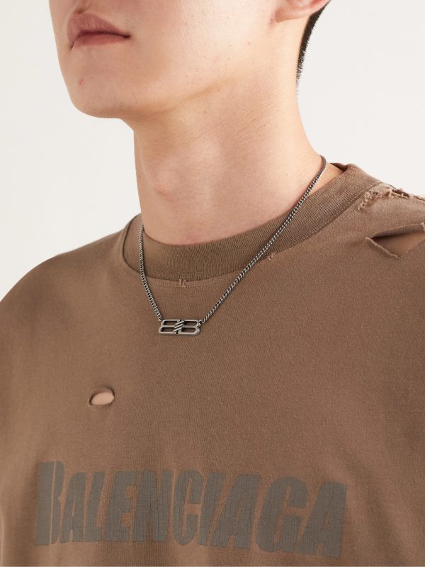 Silver-Tone Necklace - FR Silver-Tone Necklace - FR