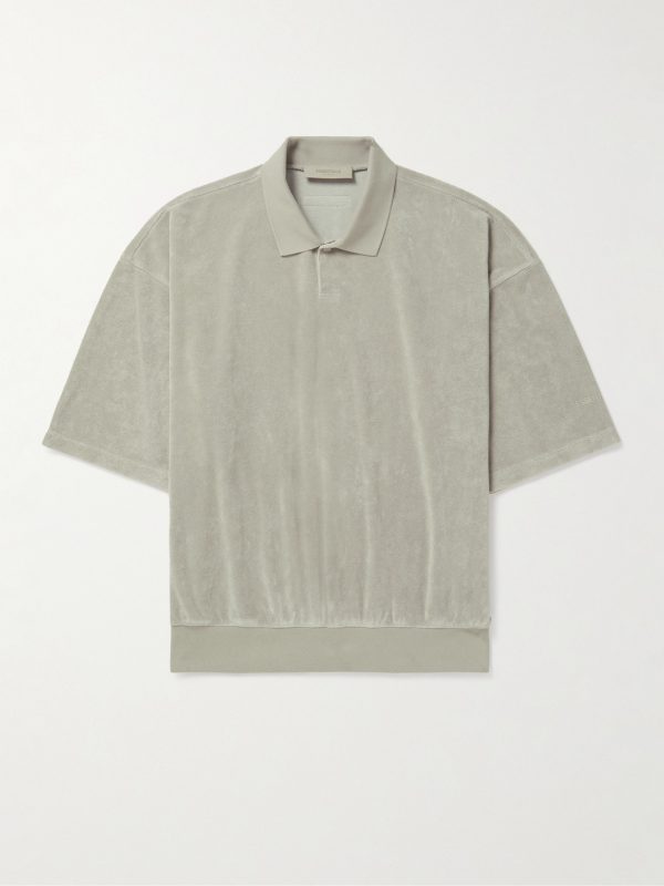 Logo-Appliquéd Terry Polo Shirt Logo-Appliquéd Terry Polo Shirt