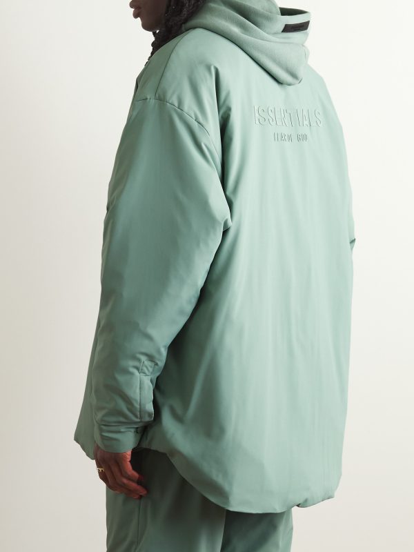 Logo-Appliquéd Padded Shell Shirt Jacket - BK Logo-Appliquéd Padded Shell Shirt Jacket - BK