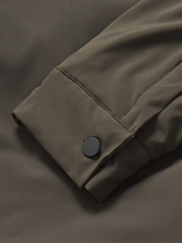 Logo-Appliquéd Padded Shell Shirt Jacket - E1