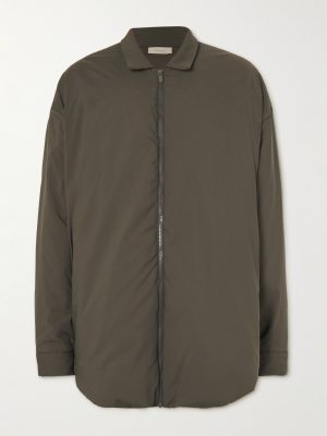Logo-Appliquéd Padded Shell Shirt Jacket