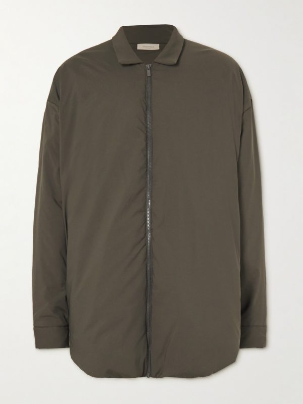 Logo-Appliquéd Padded Shell Shirt Jacket