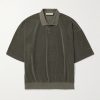 Logo-Appliquéd Terry Polo Shirt Logo-Appliquéd Terry Polo Shirt