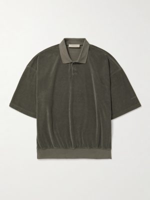 Logo-Appliquéd Terry Polo Shirt
