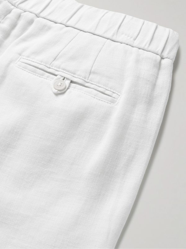 Felipe Straight-Leg Linen and Cotton-Blend Drawstring Shorts - CU Felipe Straight-Leg Linen and Cotton-Blend Drawstring Shorts - CU