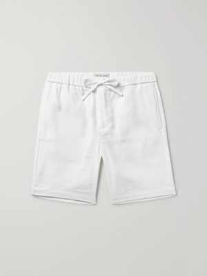 Felipe Straight-Leg Linen and Cotton-Blend Drawstring Shorts