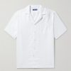 Angelo Camp-Collar Linen Shirt