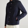 Wool and Cashmere-Blend Shirt Jacket - FR Wool and Cashmere-Blend Shirt Jacket - FR
