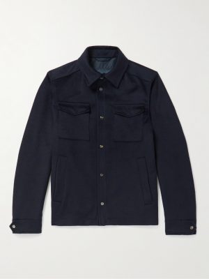 Wool and Cashmere-Blend Shirt Jacket Wool and Cashmere-Blend Shirt Jacket
