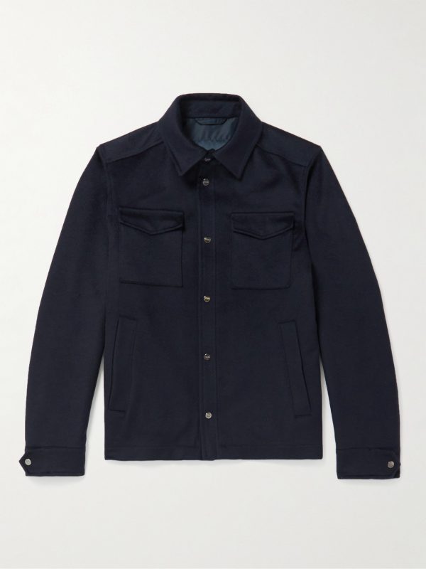 Wool and Cashmere-Blend Shirt Jacket Wool and Cashmere-Blend Shirt Jacket