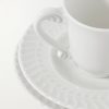 Porcelain Set of Two Espresso Cups and Saucers - CU Porcelain Set of Two Espresso Cups and Saucers - CU