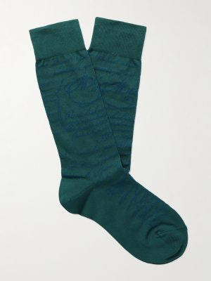 Cotton-Blend Jacquard Socks Cotton-Blend Jacquard Socks