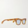Dealan Vintage Square-Frame Tortoiseshell Acetate Sunglasses - FR Dealan Vintage Square-Frame Tortoiseshell Acetate Sunglasses - FR