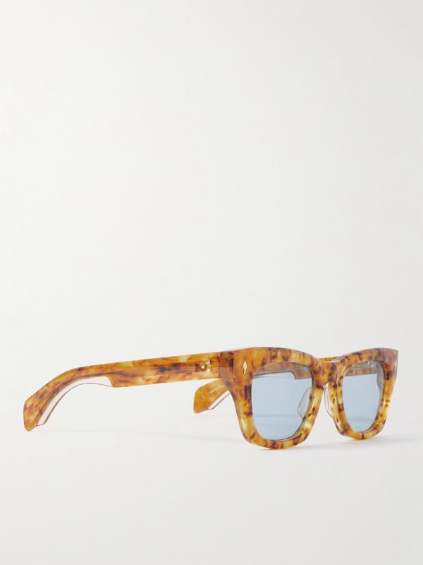 Dealan Vintage Square-Frame Tortoiseshell Acetate Sunglasses - FR Dealan Vintage Square-Frame Tortoiseshell Acetate Sunglasses - FR