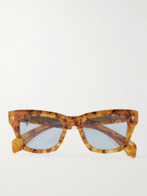 Dealan Vintage Square-Frame Tortoiseshell Acetate Sunglasses Dealan Vintage Square-Frame Tortoiseshell Acetate Sunglasses