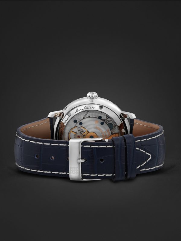 Slimline Automatic Perpetual Calendar Moon-Phase 42mm Stainless Steel and Leather Watch, Ref. No. FC-775G4S6 - E2 Slimline Automatic Perpetual Calendar Moon-Phase 42mm Stainless Steel and Leather Watch, Ref. No. FC-775G4S6 - E2