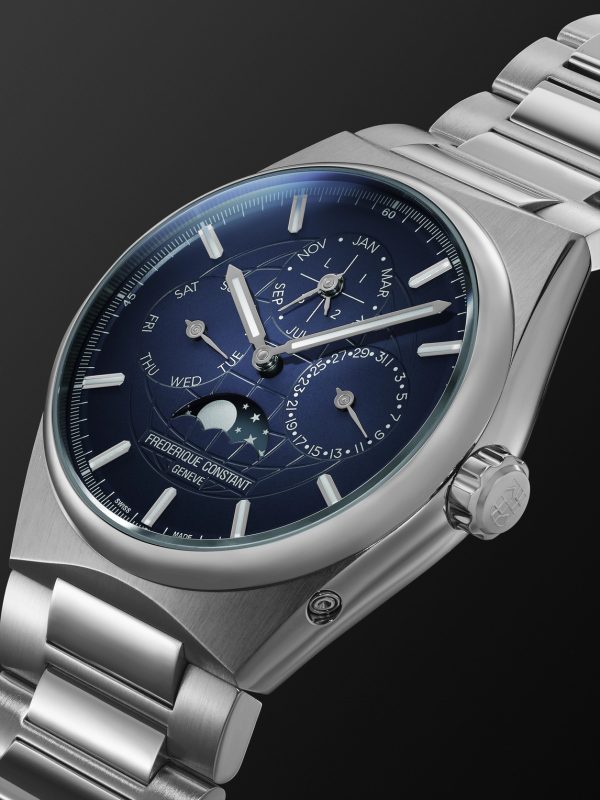 Highlife Automatic Perpetual Calendar Moon-Phase 41mm Stainless Steel Watch, Ref No. FC-775BL4NH6B - FR Highlife Automatic Perpetual Calendar Moon-Phase 41mm Stainless Steel Watch, Ref No. FC-775BL4NH6B - FR