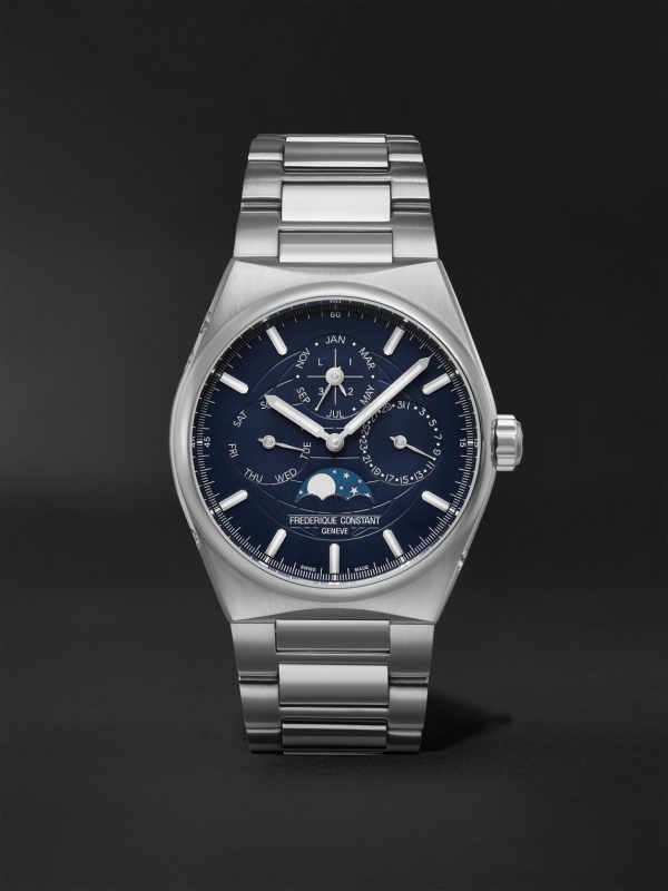 Highlife Automatic Perpetual Calendar Moon-Phase 41mm Stainless Steel Watch, Ref No. FC-775BL4NH6B Highlife Automatic Perpetual Calendar Moon-Phase 41mm Stainless Steel Watch, Ref No. FC-775BL4NH6B