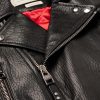 Slim-Fit Zip-Detailed Leather Biker Jacket - CU Slim-Fit Zip-Detailed Leather Biker Jacket - CU