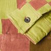 Camp-Collar Patchwork Cotton-Corduroy Overshirt - E1 Camp-Collar Patchwork Cotton-Corduroy Overshirt - E1