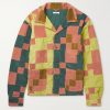 Camp-Collar Patchwork Cotton-Corduroy Overshirt Camp-Collar Patchwork Cotton-Corduroy Overshirt