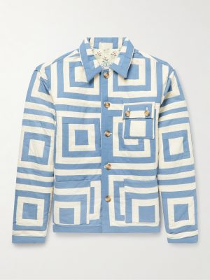 White House Steps Reversible Quilted Printed Cotton Jacket White House Steps Reversible Quilted Printed Cotton Jacket