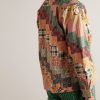 Diagonal Square Convertible-Collar Patchwork Cotton-Poplin Shirt - BK Diagonal Square Convertible-Collar Patchwork Cotton-Poplin Shirt - BK