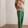 Diagonal Square Convertible-Collar Patchwork Cotton-Poplin Shirt - OU Diagonal Square Convertible-Collar Patchwork Cotton-Poplin Shirt - OU