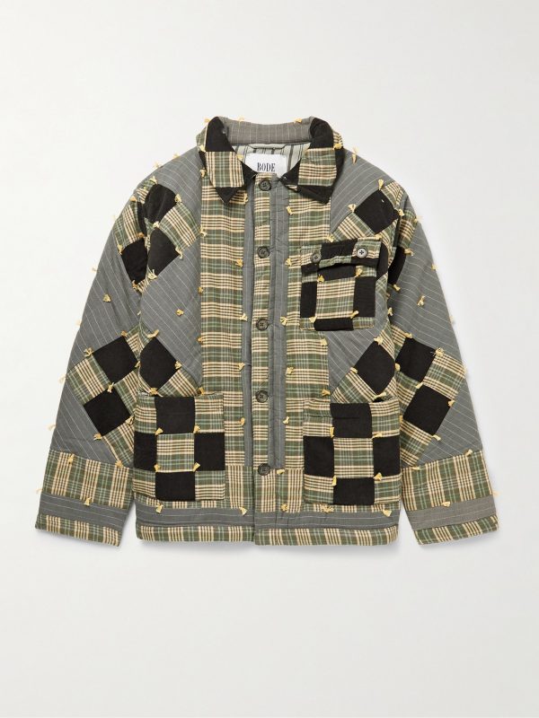Patchwork Corduroy-Trimmed Cotton Jacket Patchwork Corduroy-Trimmed Cotton Jacket
