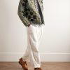 Patchwork Corduroy-Trimmed Cotton Jacket - OU Patchwork Corduroy-Trimmed Cotton Jacket - OU