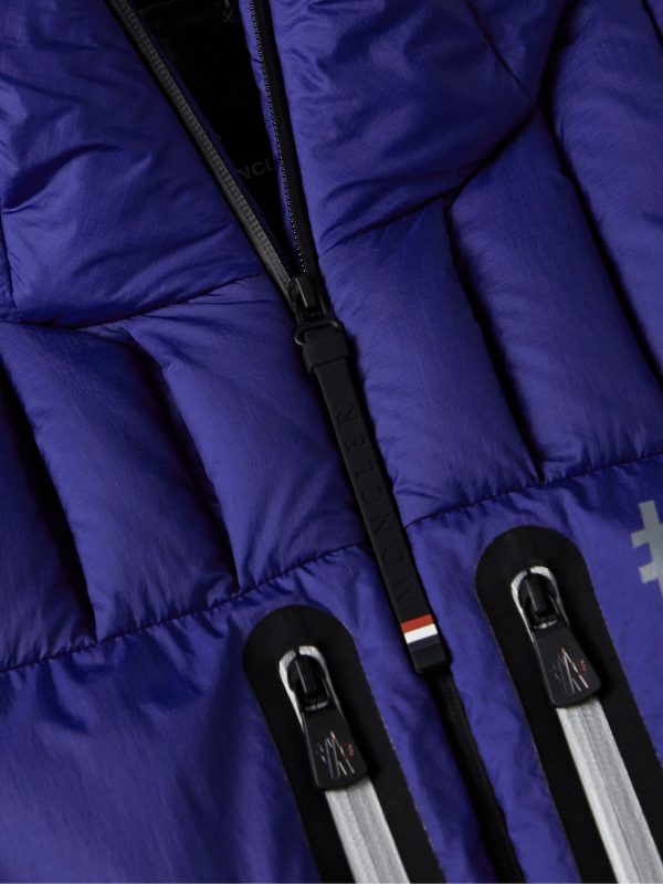 Monthey Logo-Print Quilted Ripstop Hooded Down Ski Jacket - CU Monthey Logo-Print Quilted Ripstop Hooded Down Ski Jacket - CU