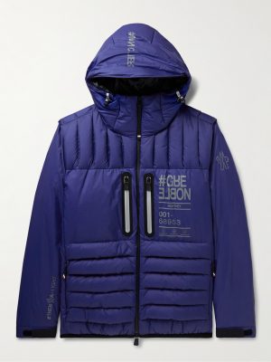 Monthey Logo-Print Quilted Ripstop Hooded Down Ski Jacket Monthey Logo-Print Quilted Ripstop Hooded Down Ski Jacket