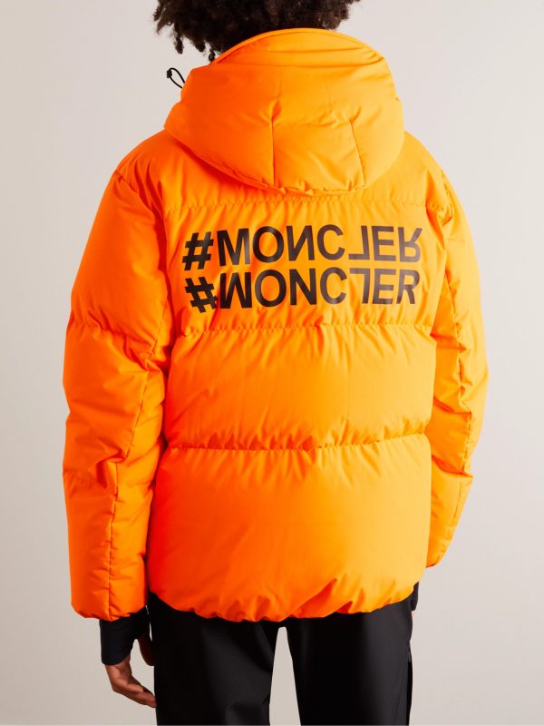 Mazod Quilted Printed Ripstop Down Ski Jacket - BK