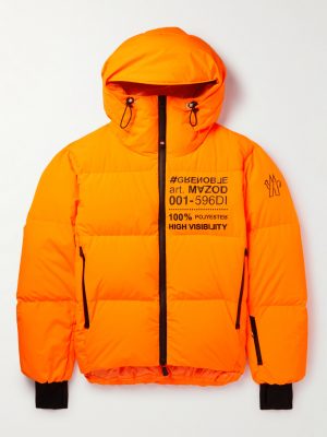 Mazod Quilted Printed Ripstop Down Ski Jacket
