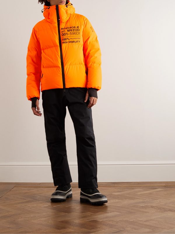 Mazod Quilted Printed Ripstop Down Ski Jacket - OU