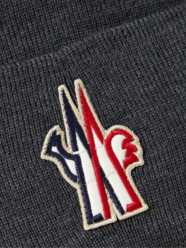 Logo-Appliquéd Virgin Wool Beanie - CU Logo-Appliquéd Virgin Wool Beanie - CU