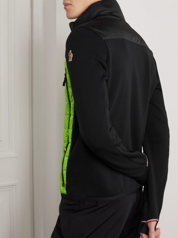 Quilted Panelled Jersey Down Ski Jacket - BK Quilted Panelled Jersey Down Ski Jacket - BK