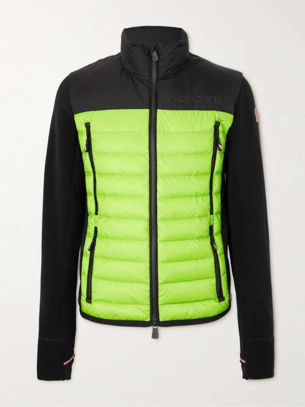 Quilted Panelled Jersey Down Ski Jacket Quilted Panelled Jersey Down Ski Jacket
