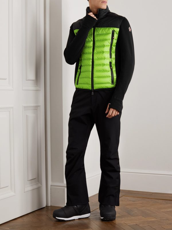 Quilted Panelled Jersey Down Ski Jacket - OU Quilted Panelled Jersey Down Ski Jacket - OU