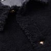 Oversized Striped Shearling Jacket - CU Oversized Striped Shearling Jacket - CU